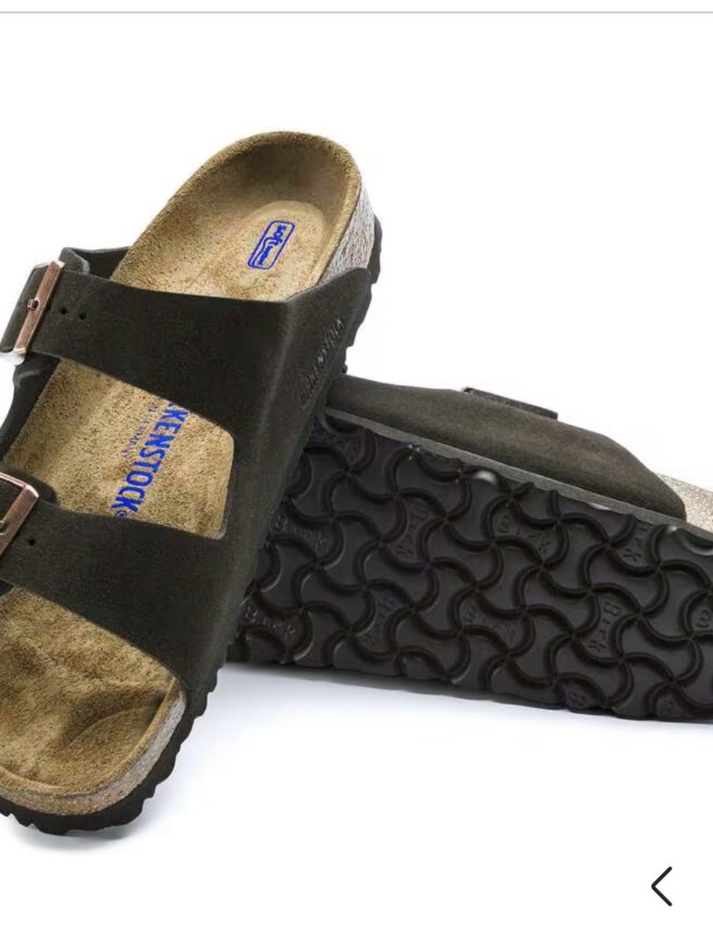 Birkenstock Arizona Sandals in Mocha Dark Brown Suede Narrow Soft Footbed 40 - Picture 3 of 14